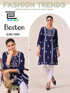 Boston By Blue Hills Rayon Embroidery Ladies Kurti Wholesale Shop In Surat